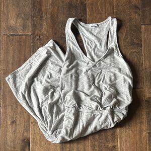 Gray Sleeveless Jumpsuit